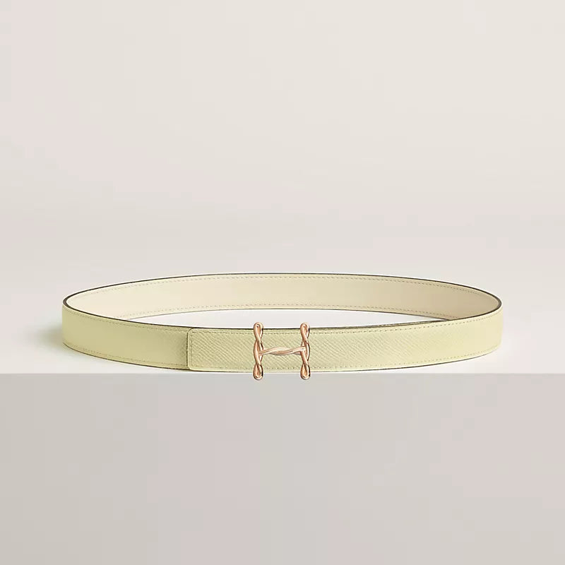 H Torsade Belt Buckle & Reversible Leather Strap 24 MM