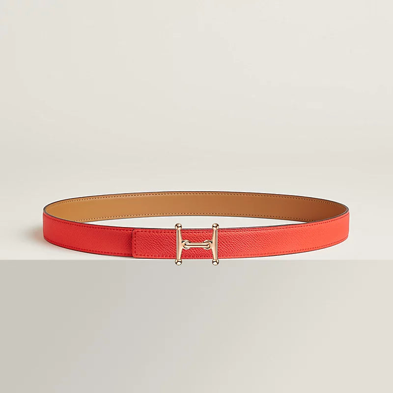 Mors H Belt Buckle & Reversible Leather Strap 24 MM