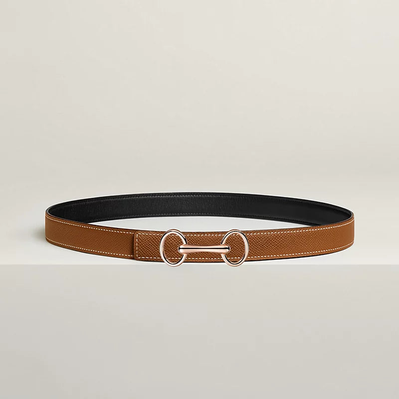 Heritage Belt Buckle & Reversible Leather Strap 24 MM