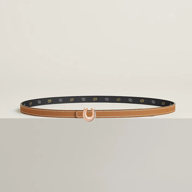 Lucky Jockette Belt Buckle & Reversible Leather Strap 13 MM