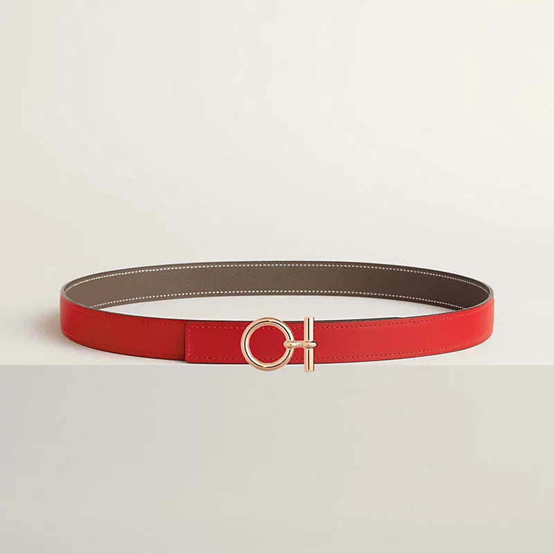 Flot belt Buckle & Hermès Sur Mer Reversible Leather Strap 24 MM