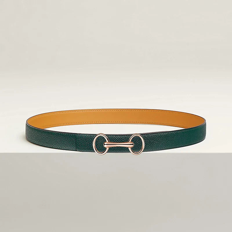 Heritage Belt Buckle & Reversible Leather Strap 24 MM