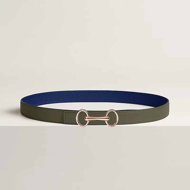 Heritage Belt Buckle & Reversible Leather Strap 24 MM