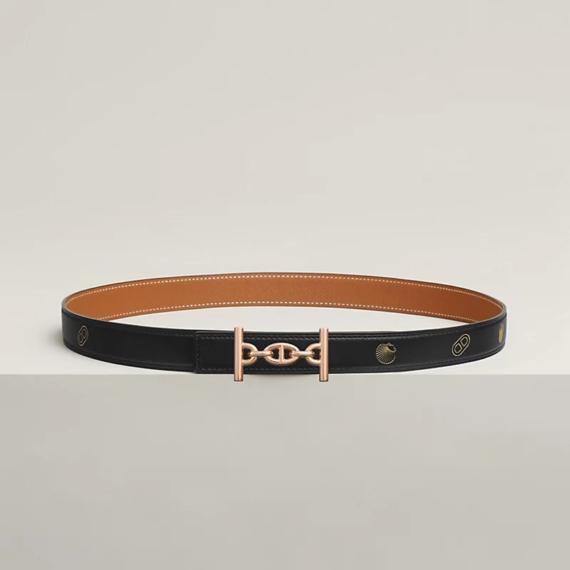 Lagune Belt Buckle & Reversible Leather Strap 24 MM