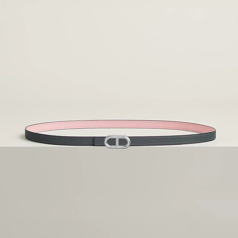 Maillon H Belt Buckle & Reversible Leather Strap 13 MM