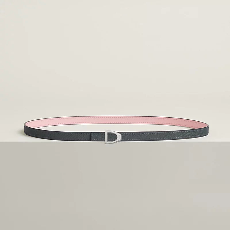 Cavaliere Belt Buckle & Reversible Leather Strap 13 MM