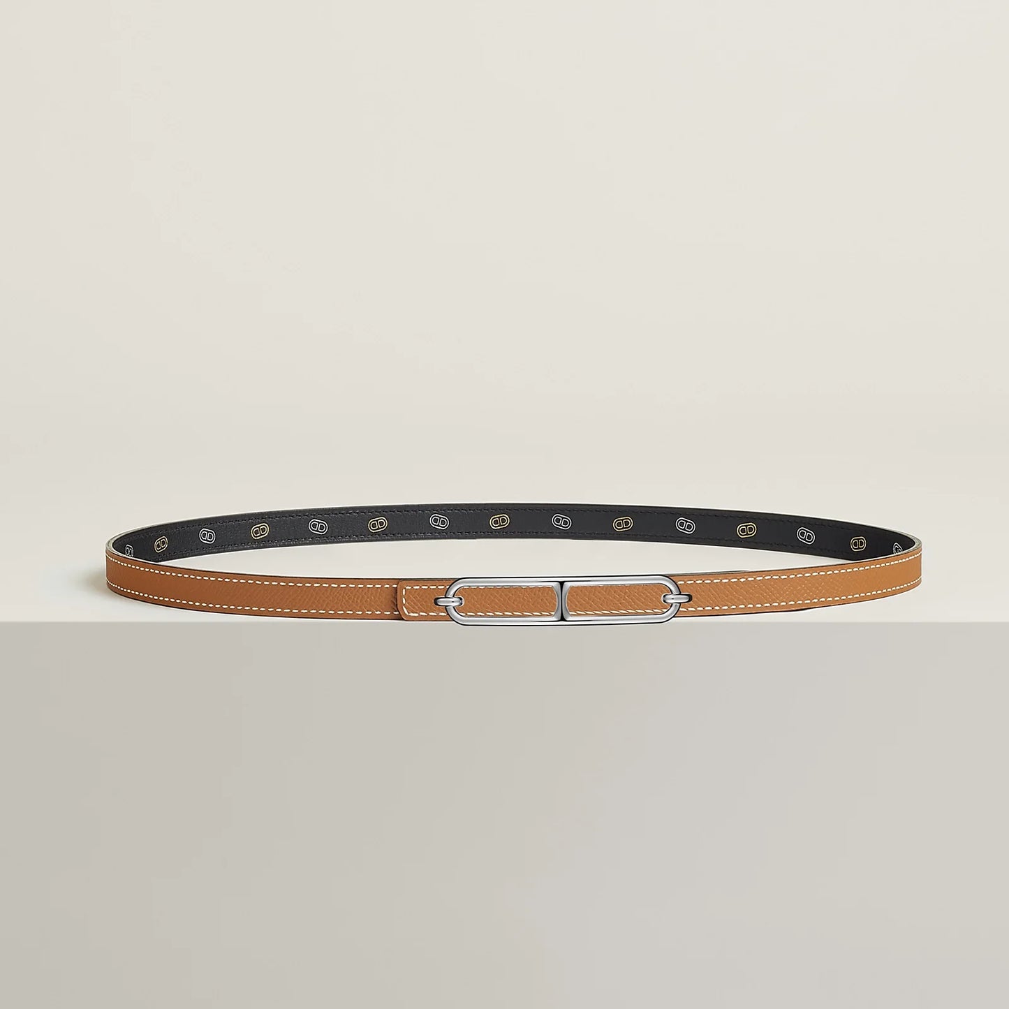 Roulis Belt Buckle & Reversible Leather Strap 13 MM