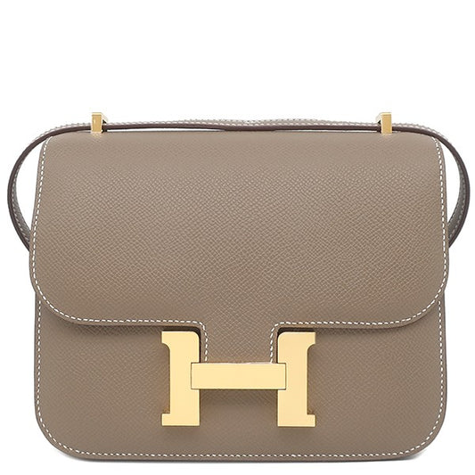 Hermès Constance 19 Etoupe color Epsom / Gold  Hardware 01