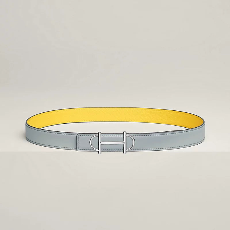 Gamma Belt Buckle & Reversible Leather Strap 24 MM