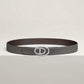 Odyssee Belt Buckle & Reversible Leather Strap 32 MM