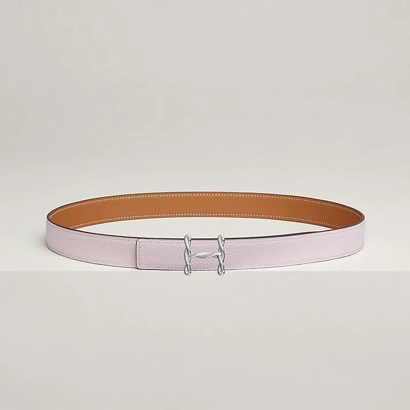 H Torsade Belt Buckle & Reversible Leather Strap 24 MM