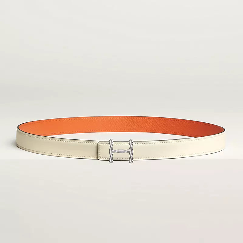 H Torsade Belt Buckle & Reversible Leather Strap 24 MM