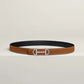 Gamma Belt Buckle & Reversible Leather Strap 24 MM