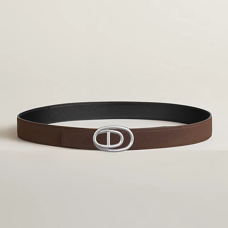 Odyssee Belt Buckle & Reversible Leather Strap 32 MM