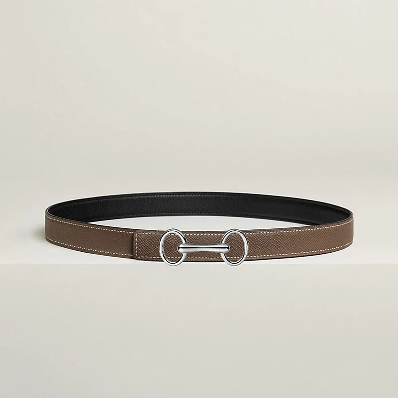 Heritage Belt Buckle & Reversible Leather Strap 24 MM
