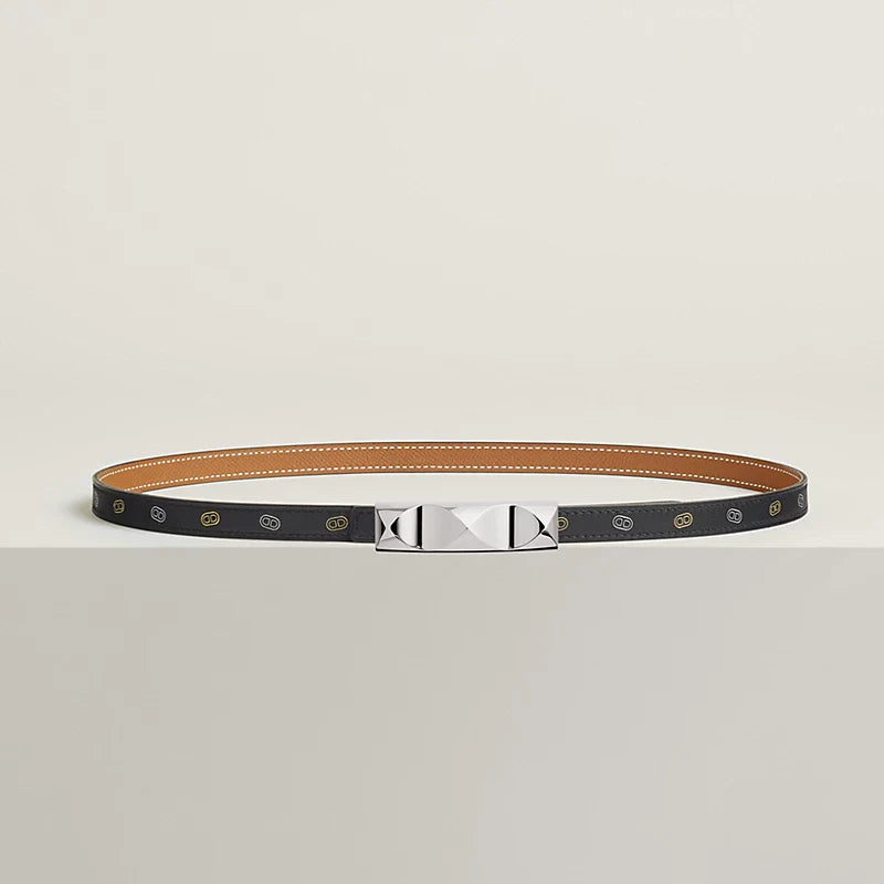 Infini Belt Buckle & Reversible Leather Strap 13 MM
