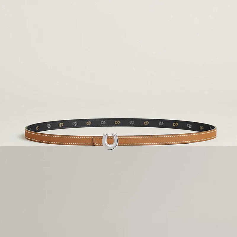 Lucky Jockette Belt Buckle & Reversible Leather Strap 13 MM