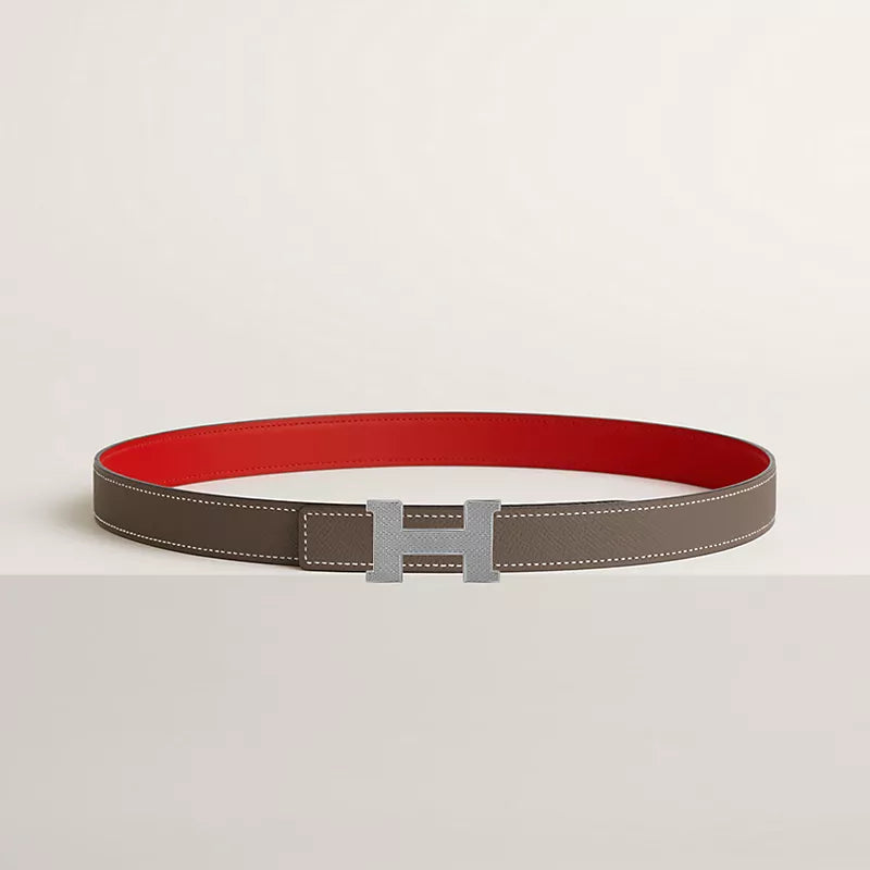 Mini Constance Guillochee Belt Buckle & Reversible Leather Strap 24 MM