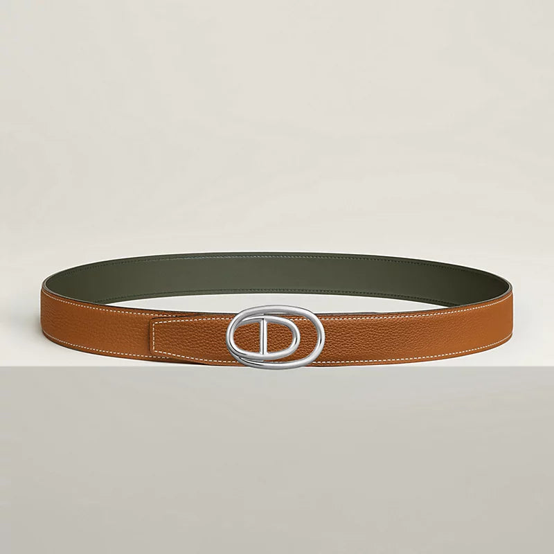 Odyssee Belt Buckle & Reversible Leather Strap 32 MM