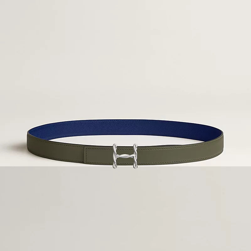 H Torsade Belt Buckle & Reversible Leather Strap 24 MM