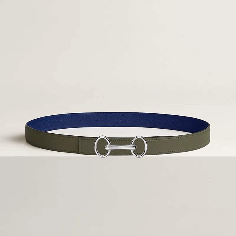 Heritage Belt Buckle & Reversible Leather Strap 24 MM