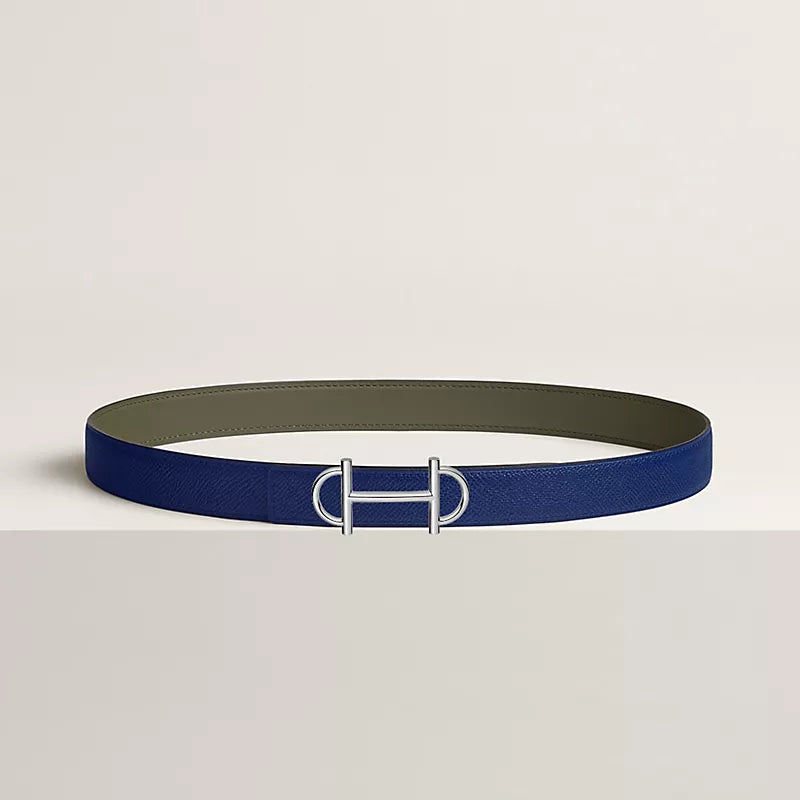 Gamma Belt Buckle & Reversible Leather Strap 24 MM