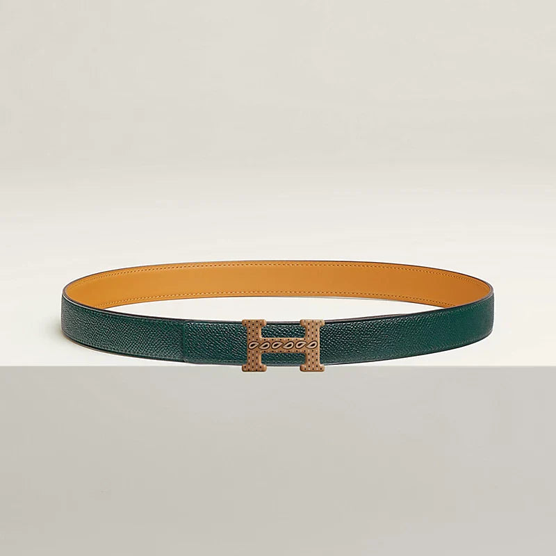 H Email Bandana belt buckle & Bandana leather strap 24 mm