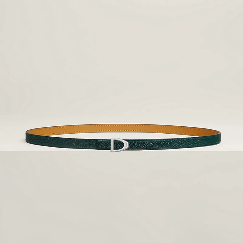 Cavaliere Belt Buckle & Reversible Leather Strap 13 MM