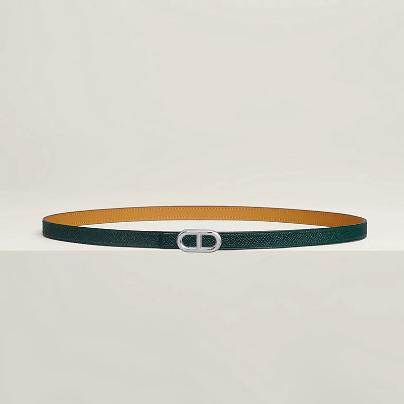 Maillon H Belt Buckle & Reversible Leather Strap 13 MM