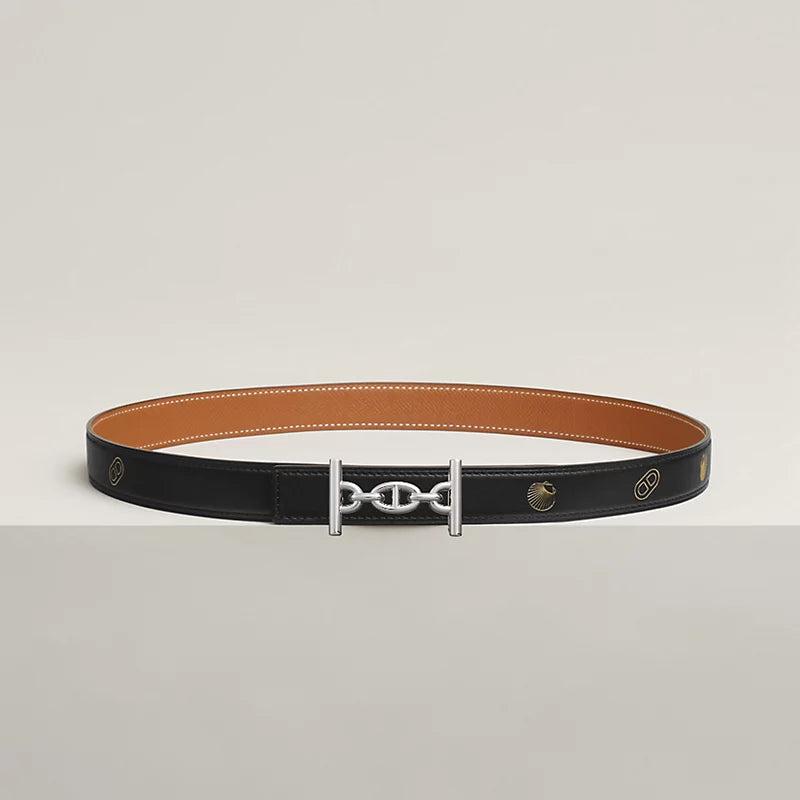 Lagune Belt Buckle & Reversible Leather Strap 24 MM