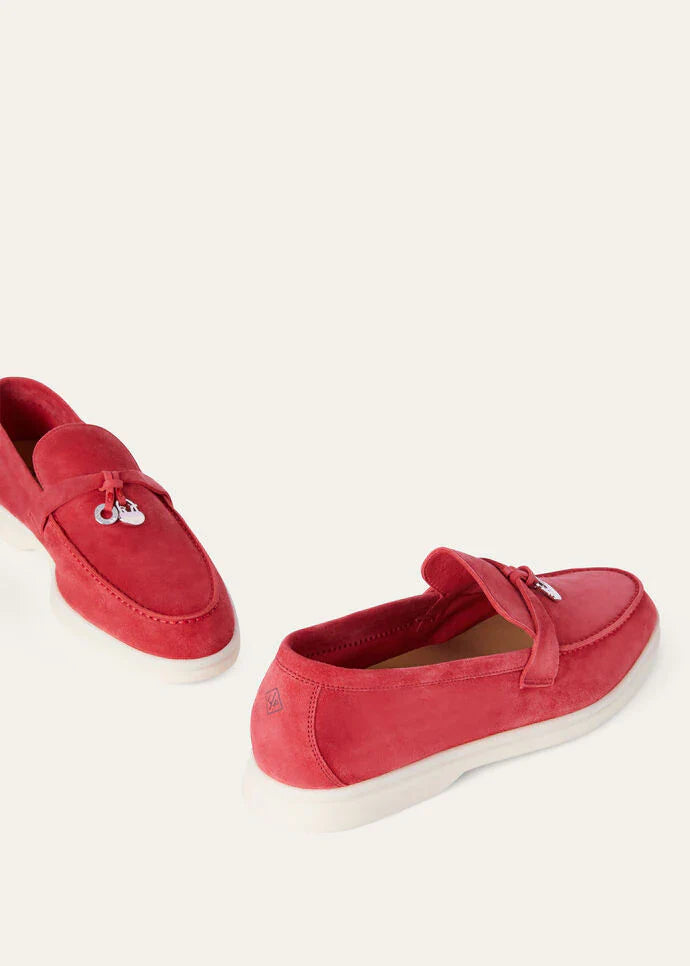 Tango Red - Lilac Wagasa Summer Charms Walk Loafer  Suede