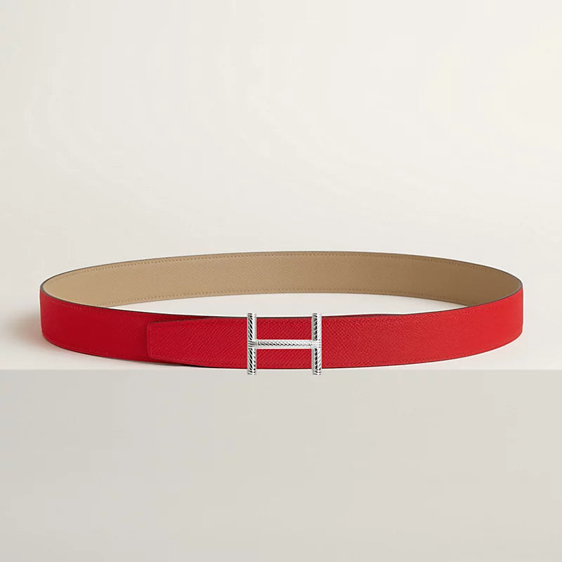 Hisseo Belt Buckle & Reversible Leather Strap 32 MM