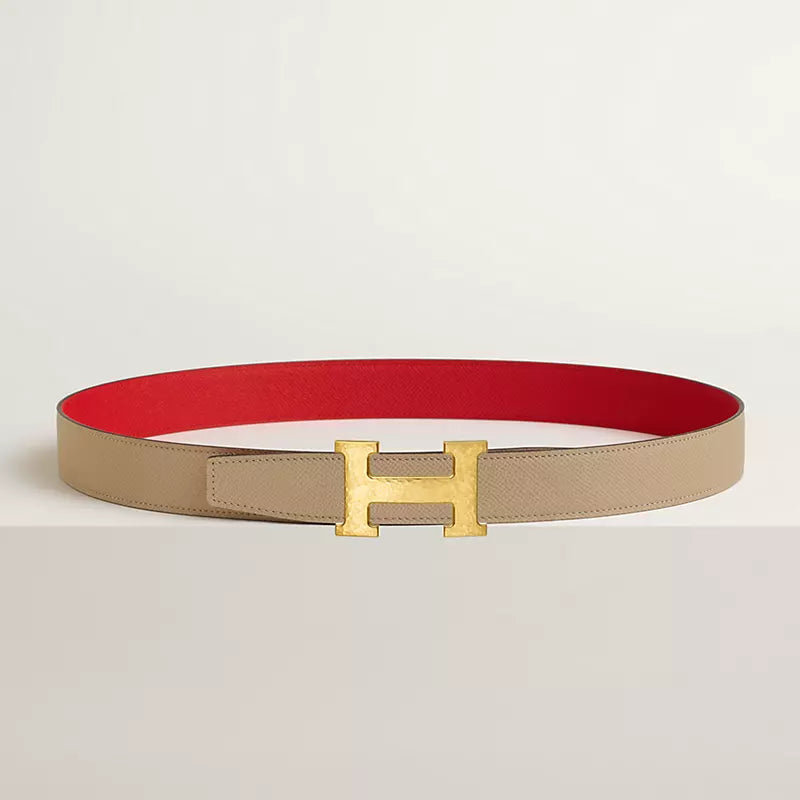 H Martelee Belt Buckle & Reversible Leather Strap 32 MM