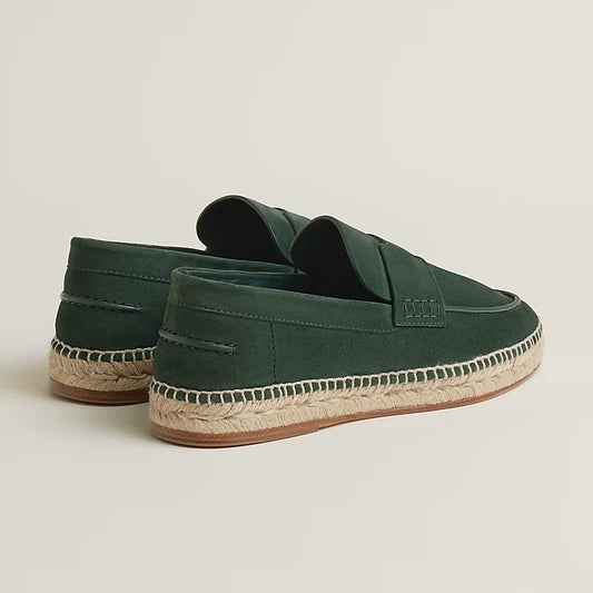 Vert Bouteille - Beige Sable  Trip Espadrille