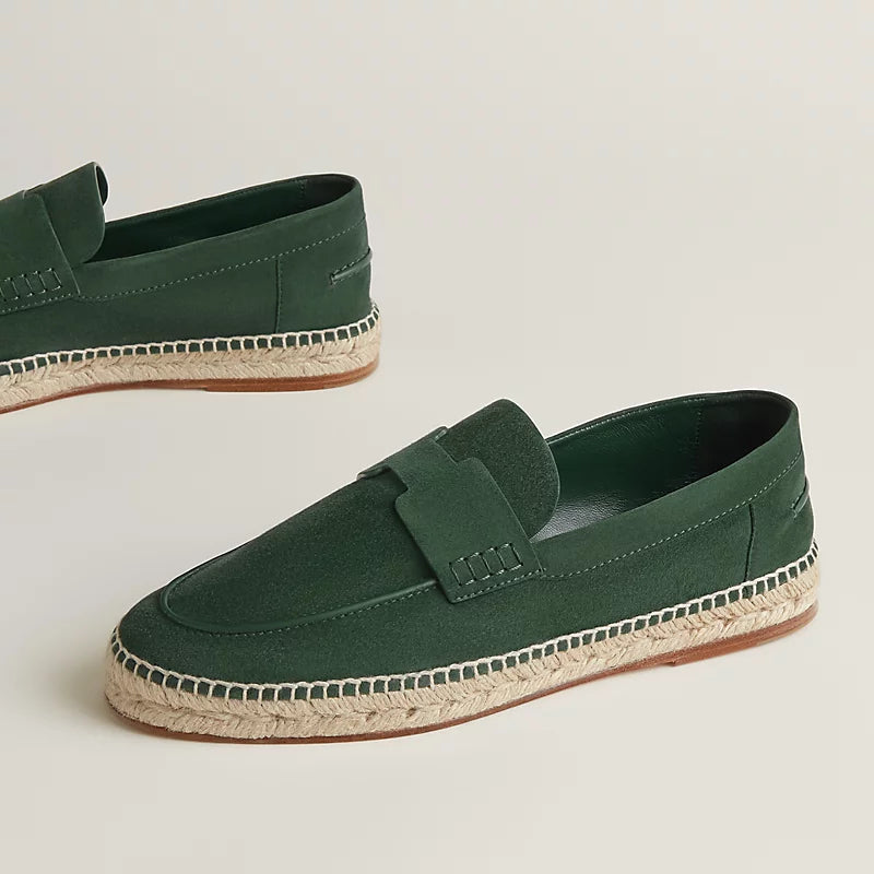 Vert Bouteille - Beige Sable  Trip Espadrille