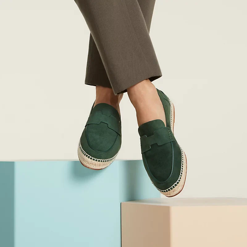 Vert Bouteille - Beige Sable  Trip Espadrille