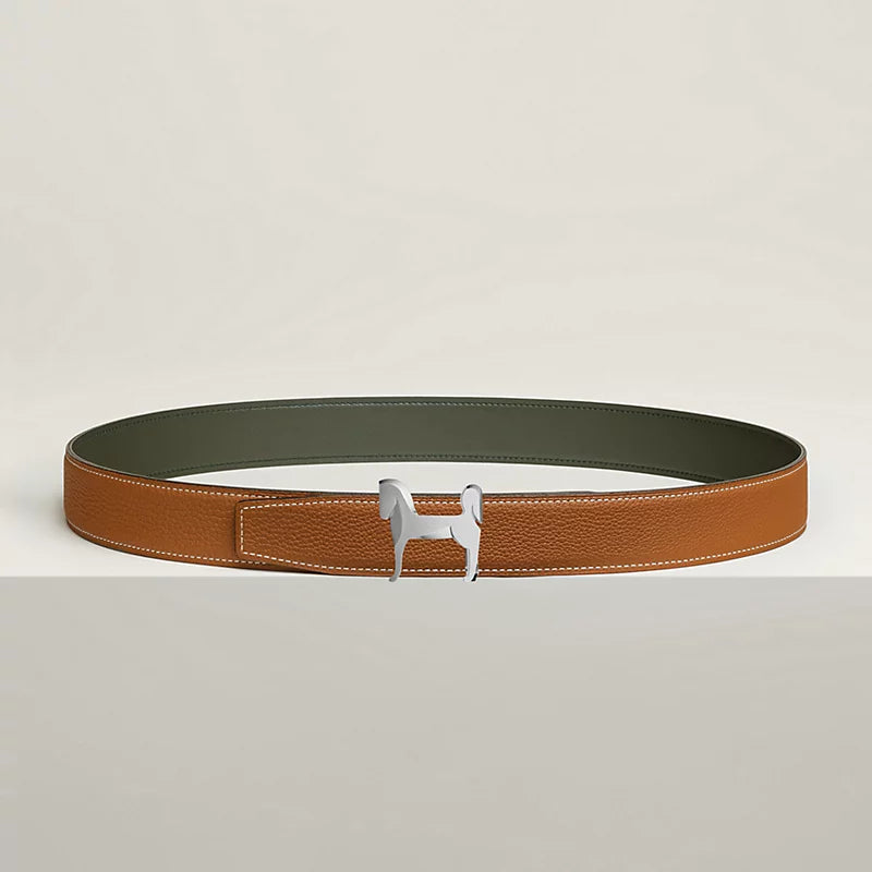 Panache Belt Buckle & Reversible Leather Strap 32 MM