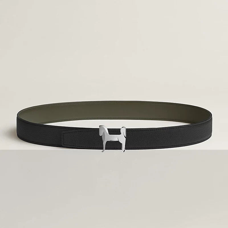 Panache Belt Buckle & Reversible Leather Strap 32 MM