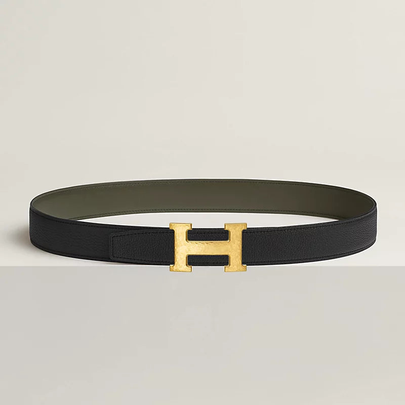 H Martelee Belt Buckle & Reversible Leather Strap 32 MM