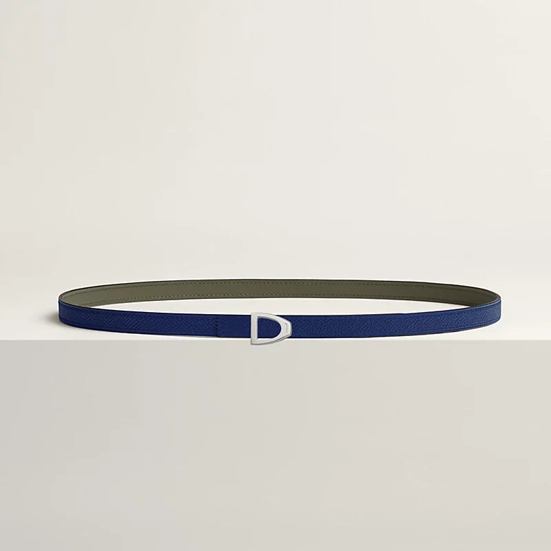 Cavaliere Belt Buckle & Reversible Leather Strap 13 MM