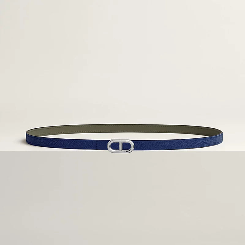 Maillon H Belt Buckle & Reversible Leather Strap 13 MM