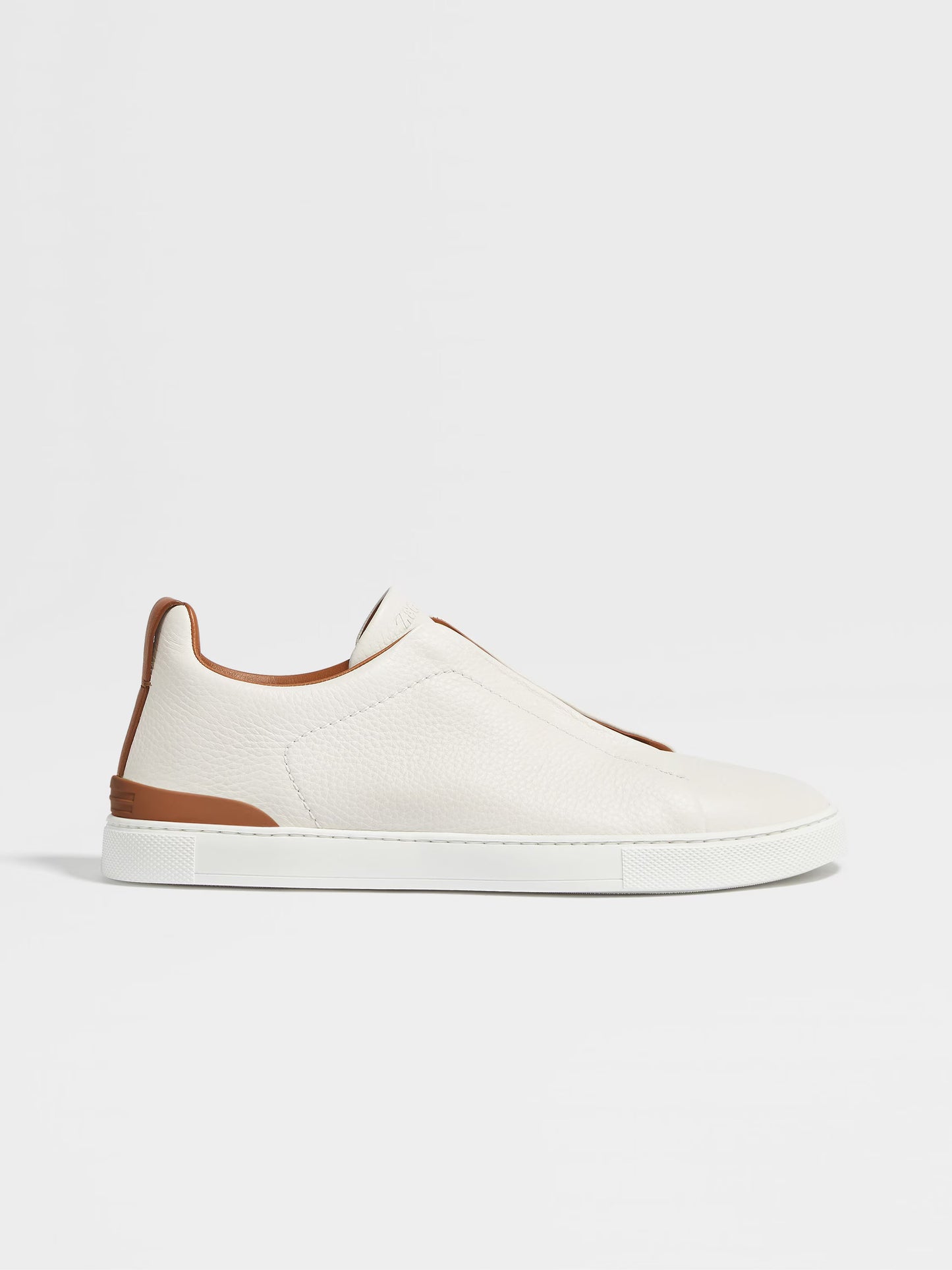 Off White - White  ZEGNA Deerskin Triple Stitch™ Sneakers